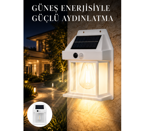 Sensörlü Solar Led Dış Duvar Aydınlatma Yeni Nesil