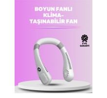 Giyilebilir Bladeless Boyun Fanı | 360° Serinlik, 5 Kademe Rüzgar, USB Şarjlı Sessiz Mini Klima