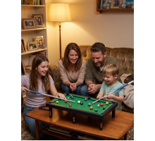 Çocuklar İçin Bilardo Seti Masaüstü Snooker ve Pool Oyuncak