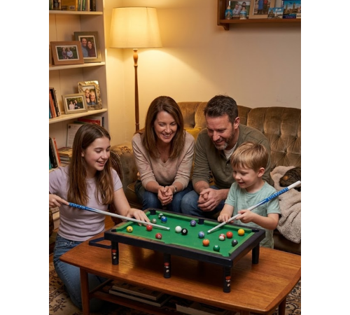 Mini Bilardo Masası Oyuncak Seti Çocuklar İçin Eğlenceli Masa Oyunu