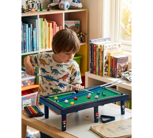 Mini Bilardo Masası Oyuncak Seti Çocuklar İçin Eğlenceli Masa Oyunu