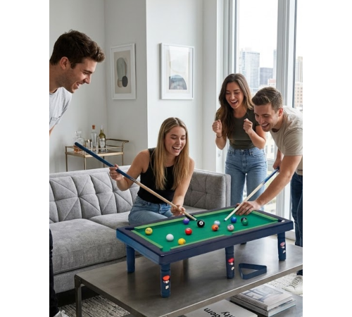 Mini Bilardo Masası Oyuncak Seti Çocuklar İçin Eğlenceli Masa Oyunu