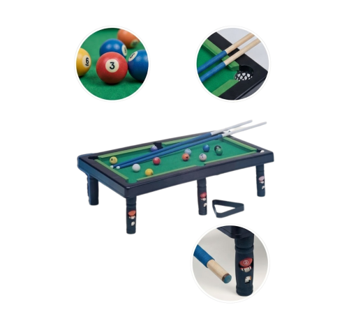 Oyuncak Bilardo Masası Seti Çocuklar İçin Eğlence ve Beceri Oyunu