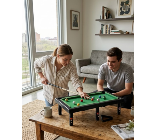 Mini Bilardo Masası Oyuncak Seti Çocuklar İçin Eğlenceli Masa Oyunu