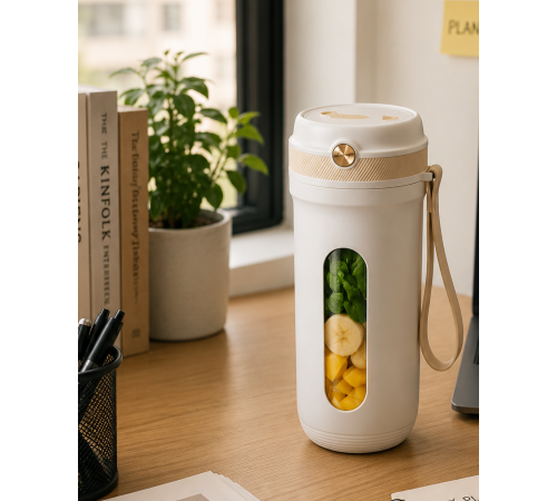 Spor ve Seyahat İçin Taşınabilir Smoothie Blender USB Şarj Destekli