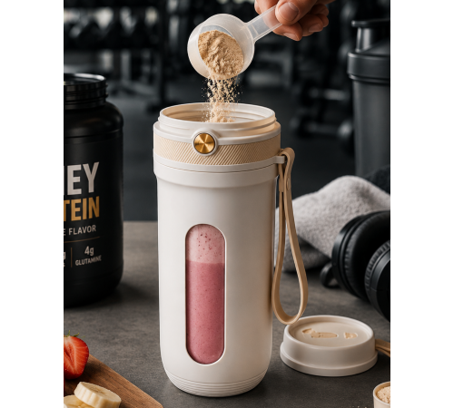 Taşınabilir Şarjlı Blender Smoothie ve Buz Kırıcı Özellikli 350 ML