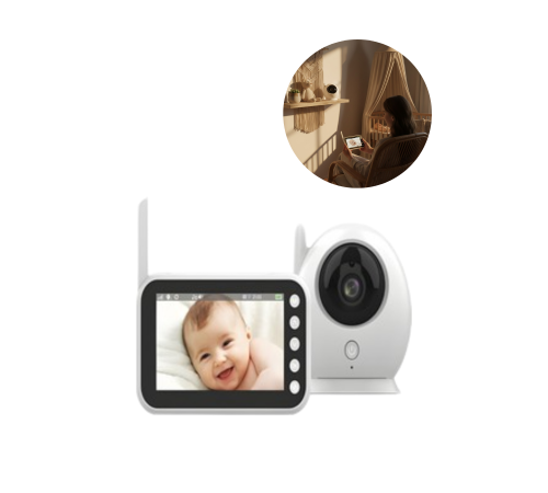 Canlı İzleme Özellikli Ortam Dinlemeli Bebek Monitörü