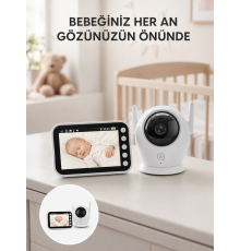 4.5 İnç Ekranlı Gece Görüşlü Bebek Kamerası ve Monitörü Yeni Nesil
