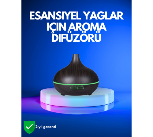 550 ml Kapasiteli Ultrasonik Difüzör – Yağsız Nemlendirici Kullanımıyla Uyumlu