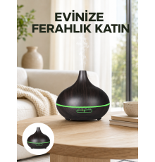 7 Renk Işıklı Ultrasonik Hava Difüzörü – Sessiz ve Güvenli Kullanım Yeni Nesil