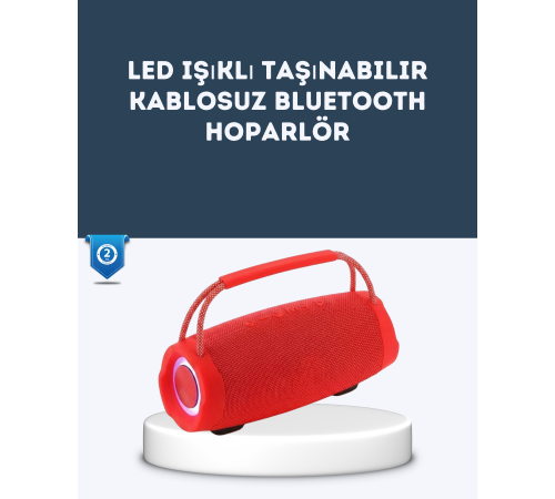 TF Kart ve AUX Destekli IPX6 Suya Dayanıklı Bluetooth Hoparlör