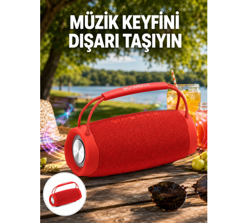 Çevreleyen Sesli RGB Destekli Kablosuz Taşınabilir Hoparlör Yeni Nesil