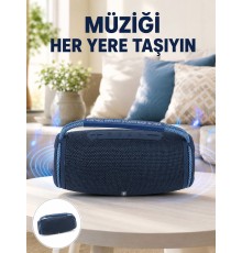 IPX5 Su Geçirmez Taşınabilir Bluetooth Hoparlör Renkli Işıklı Yeni Nesil