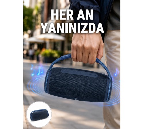 Net Stereo Ses Sunan IPX5 Su Geçirmez Bluetooth Hoparlör Yeni Nesil