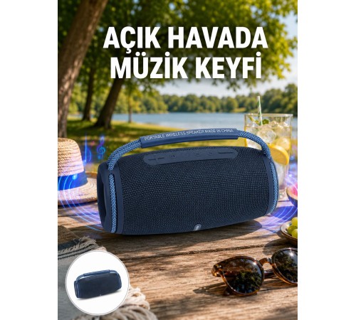 Hafif ve Dayanıklı Renkli Işıklı Taşınabilir Müzik Hoparlörü Yeni Nesil