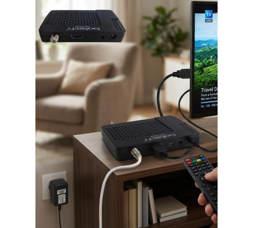 Full HD Uydu Alıcısı HDMI USB Girişli Yüksek Çözünürlüklü Dijital Yayın Cihazı
