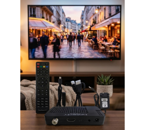 HD Uydu Receiver USB Medya Oynatıcı Özellikli Çok Dilli Menü Destekli