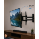 LCD LED TV Duvar Aparatı Çift Kollu Hareketli Askı Sistemi