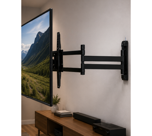 Çift Kollu TV Askı Aparatı Hareketli LCD LED Televizyon Askılığı