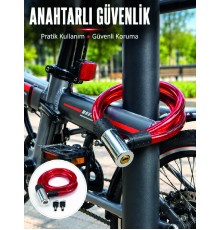 15 mm Kalın Çelik Halat ile Bisikletiniz İçin Güvenli Koruma