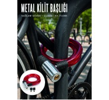 80 cm Uzunluk ile Pratik ve Kolay Kullanım Sunan Çelik Halat Kilidi