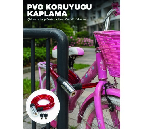 Bisiklet, Elektrikli Scooter ve Çocuk Bisikletleri İçin Güvenlik Kilidi
