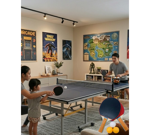 Masa Tenisi Seti 2 Raket 3 Top Eğlenceli ve Pratik Oyun Seti