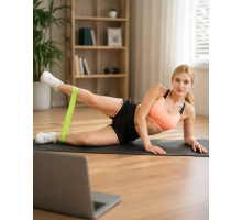 Spor Antrenman Direnç Bandı Esnek Dayanıklı Egzersiz ve Fitness Lastiği