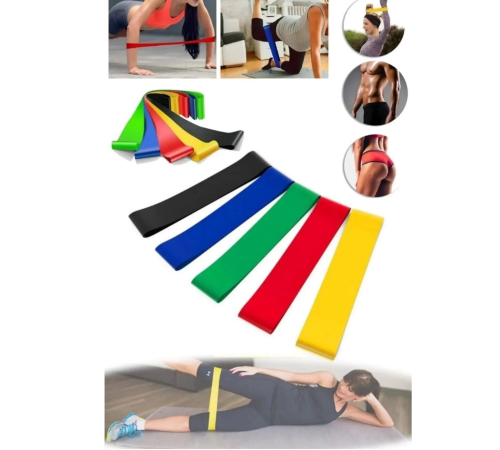 Spor Antrenman Direnç Bandı Esnek Dayanıklı Egzersiz ve Fitness Lastiği