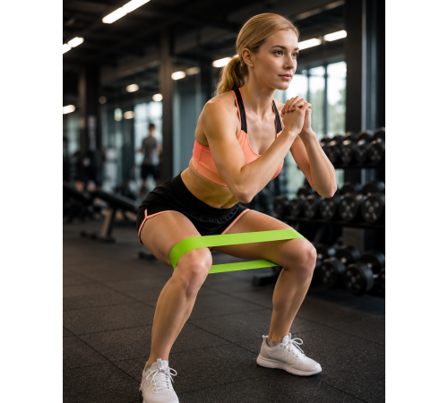 Pilates ve Fitness Direnç Bandı Egzersiz İçin Esnek Güçlendirme Lastiği