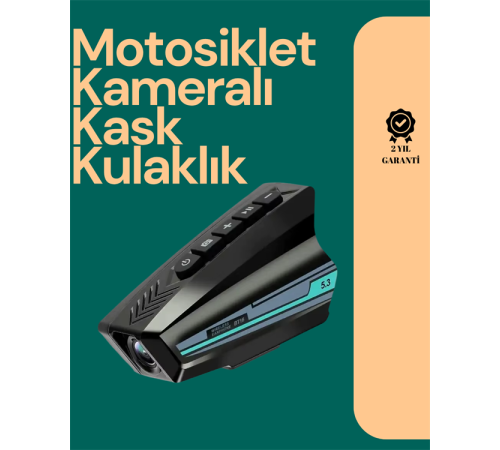 GoLook Destekli Motosiklet Kask Kamerası – 50 Saat Pil, Geniş Açı