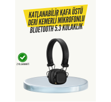 Ergonomik Konforlu Kablosuz Kulak Üstü Bluetooth Kulaklık