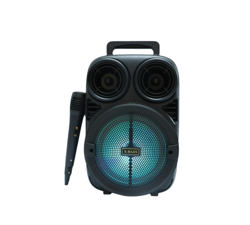 Kablosuz Karaoke Hoparlör Mikrofonlu RGB Işıklı 6.5 İnç Bluetooth Speaker Taşınabilir