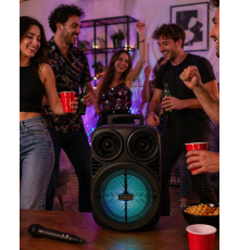 Kablosuz Karaoke Hoparlör Mikrofonlu RGB Işıklı 6.5 İnç Bluetooth Speaker Taşınabilir