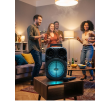 Bluetooth Taşınabilir Karaoke Hoparlör 6.5 İnç Mikrofonlu RGB Işıklı USB TF Kart Destekli