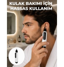 Hassas 3D Bıçaklı Kulak ve Burun Tıraş Makinesi Yeni Nesil