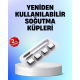 Paslanmaz Çelikten Üretilmiş Metal Buz Küpü Seti ve Buz Klipsi