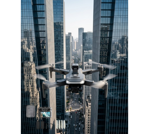 Katlanabilir GPS Destekli Akıllı Drone 4K Kamera Uzun Uçuş Süresi ve Engel Algılama Özellikli