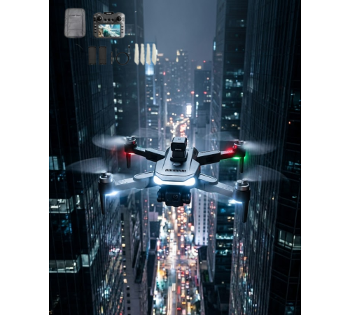 Katlanabilir GPS Destekli Akıllı Drone 4K Kamera Uzun Uçuş Süresi ve Engel Algılama Özellikli