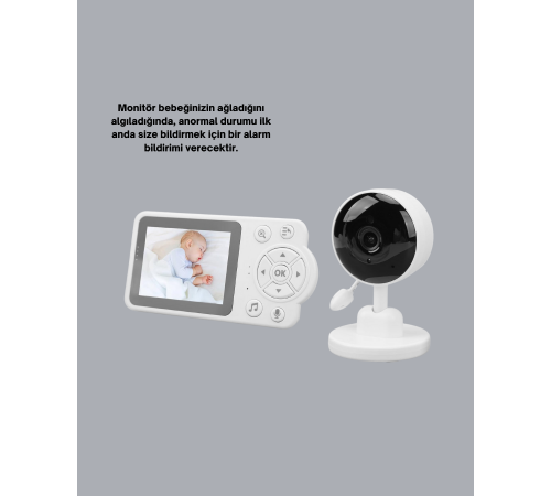 Bebek Monitörü Cry Detection ve HD Gece Görüş Destekli