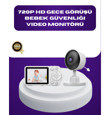 2.8 İnç Ekranlı Bebek Kamerası Gece Görüşlü ve Sesli İletişim