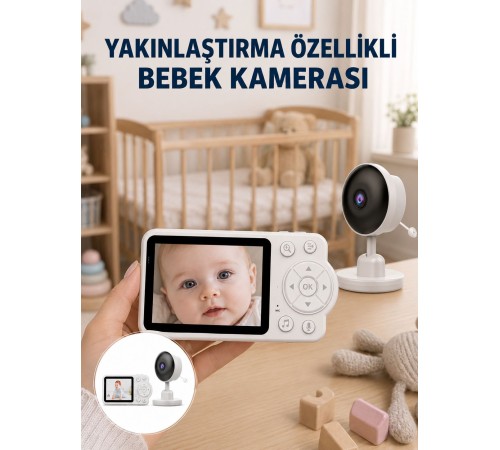 Bebek Monitörü Cry Detection ve HD Gece Görüş Destekli Yeni Nesil