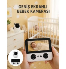 720P HD Gece Görüşlü Kablosuz Bebek Kamerası İki Yönlü Sesli Yeni Nesil