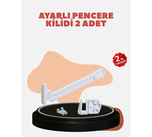 Pencere Güvenlik Kilidi Açılma Sınırlayıcı Aparat 2 Adet