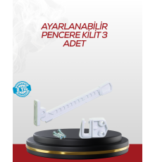 İçe Açılan Camlar İçin Emniyet Kilidi Seti 3’lü