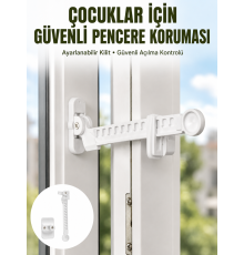 Cam Pencere Açılma Kontrol Kilidi Kolay Montaj 3’lü Yeni Nesil