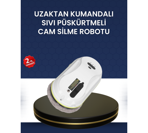 Çift Diskli Güvenli Otomatik Cam Silme Robotu