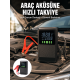 Araç İçin Akü Takviye Cihazı ve Kablosuz Hava Kompresörü Yeni Nesil