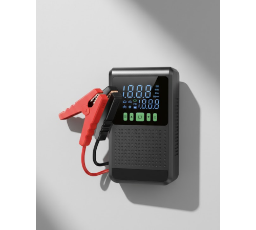 12.000 mAh Şarjlı Araç Akü Takviye ve Işıklı Hava Kompresörü