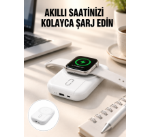 Kablosuz ve Kablolu Şarj Destekli 10000 mAh Taşınabilir Powerbank Yeni Nesil
